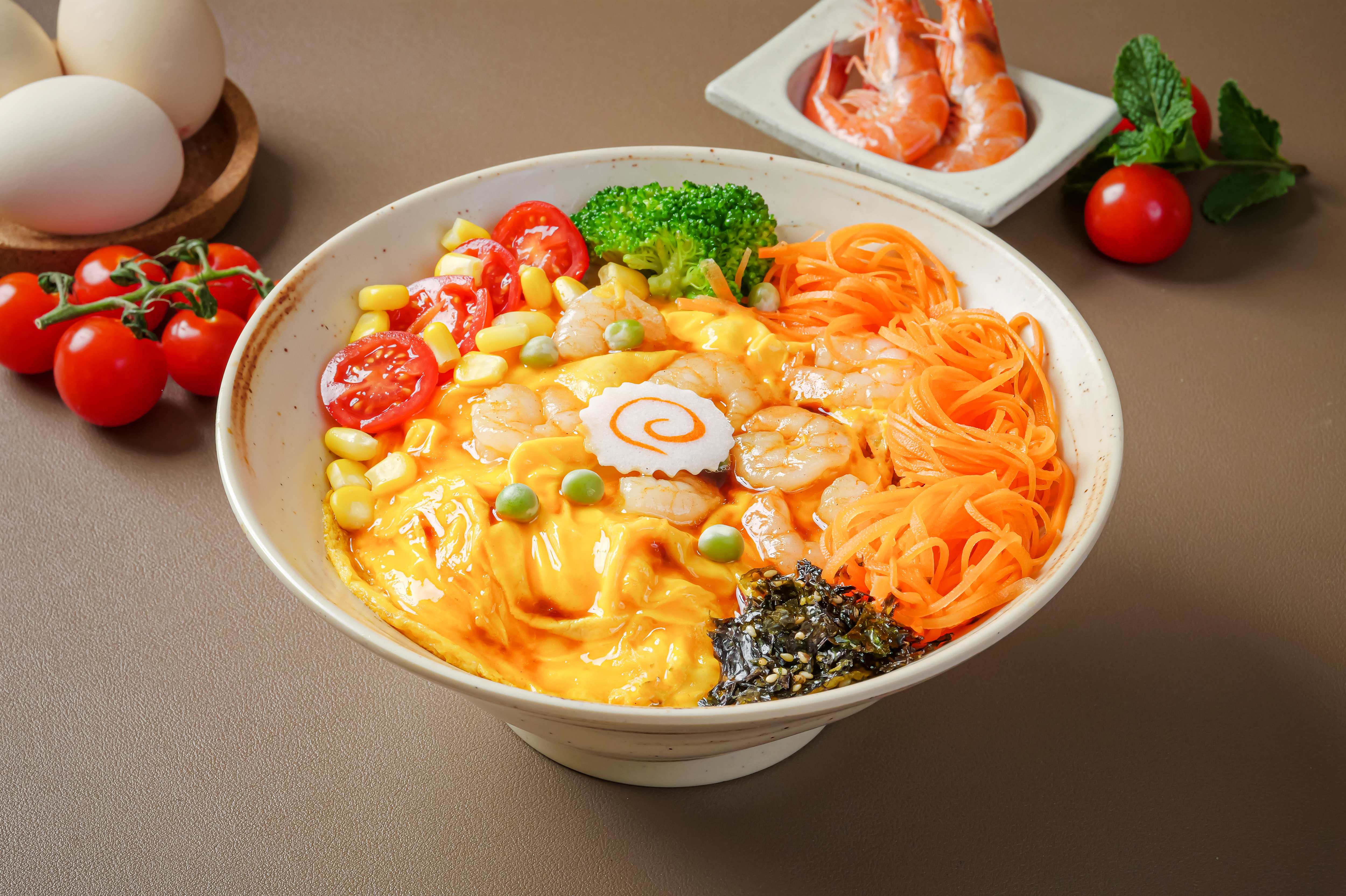 减脂虾仁滑蛋饭
