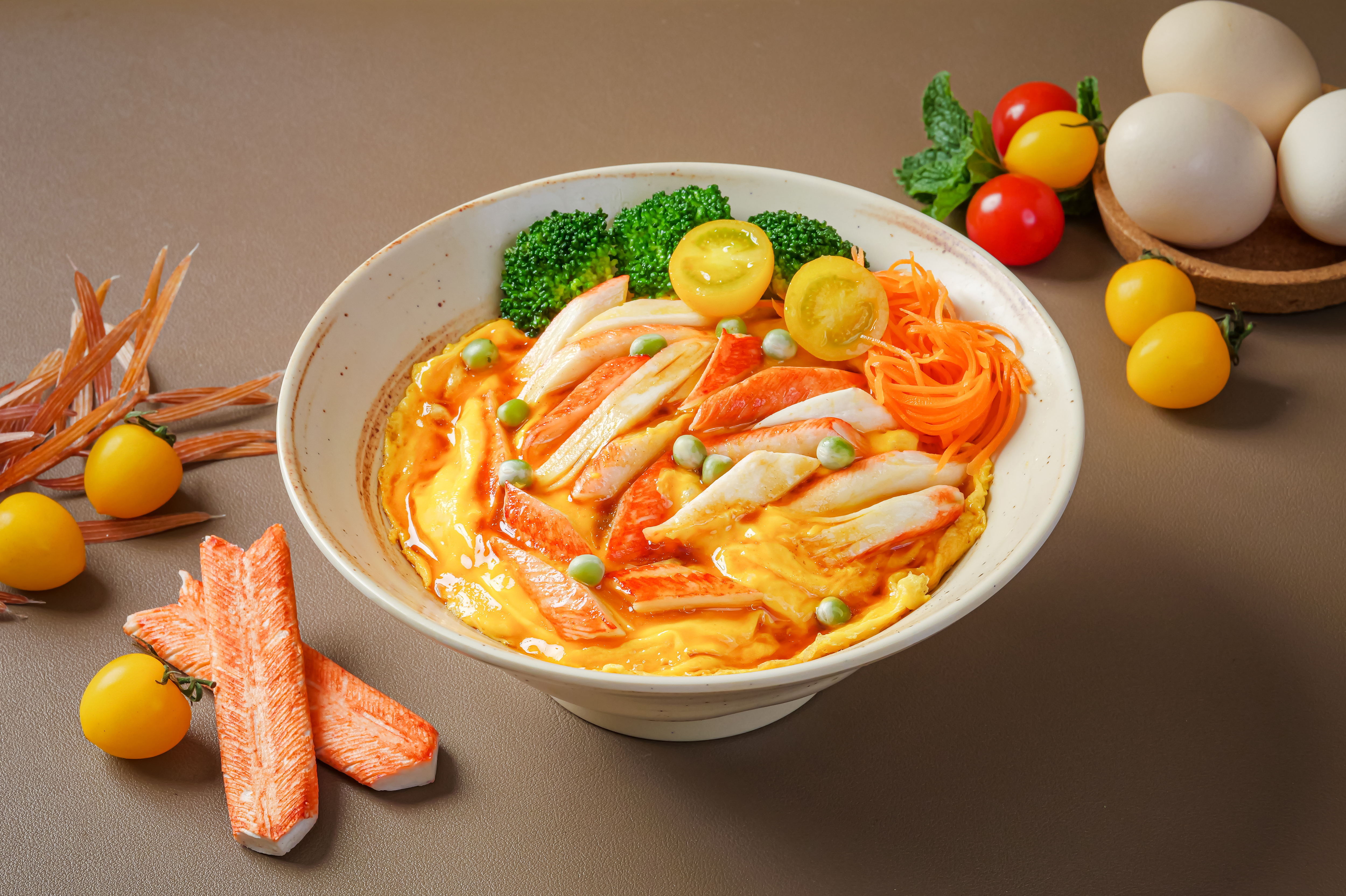 减脂蟹柳滑蛋饭
